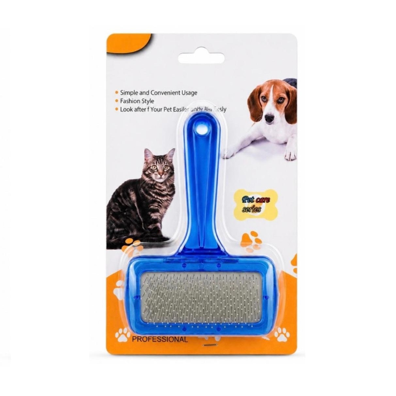 Kedi Köpek Tarağı - Evcil Hayvan Tüy Toplama Tarağı - Metal Uçlu  - 5
